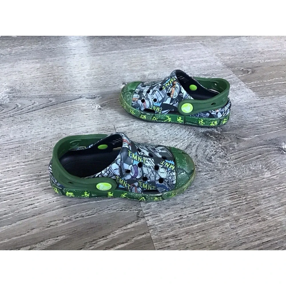 Teenage Mutant Ninja Turtles TMNT Crocs - C 7 Toddler Slip On Clogs
